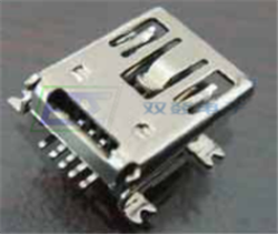 MINI USB 5P/F 180°SMT