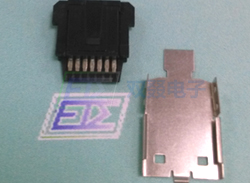 ESATA 7P 母座焊线式 180