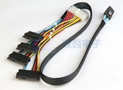 SAS 29P母头四合一对MINI SAS 36P+PH4.2 24P