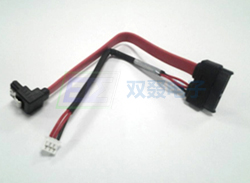 SATA7+6P 母头对 SATA 7P带弹片90度 +PH2.0 HSG